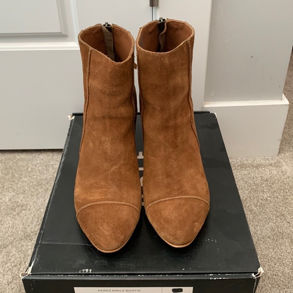 ABLE Chestnut Suede Bootie - Picture 1 of 7